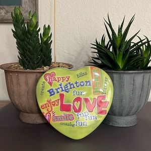 Brighton charm necklace new with tags in adorable heart tin case.